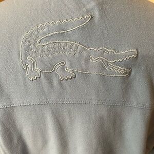 Lacoste Mens Light Blue Polo Sz 4 (Medium) EUC